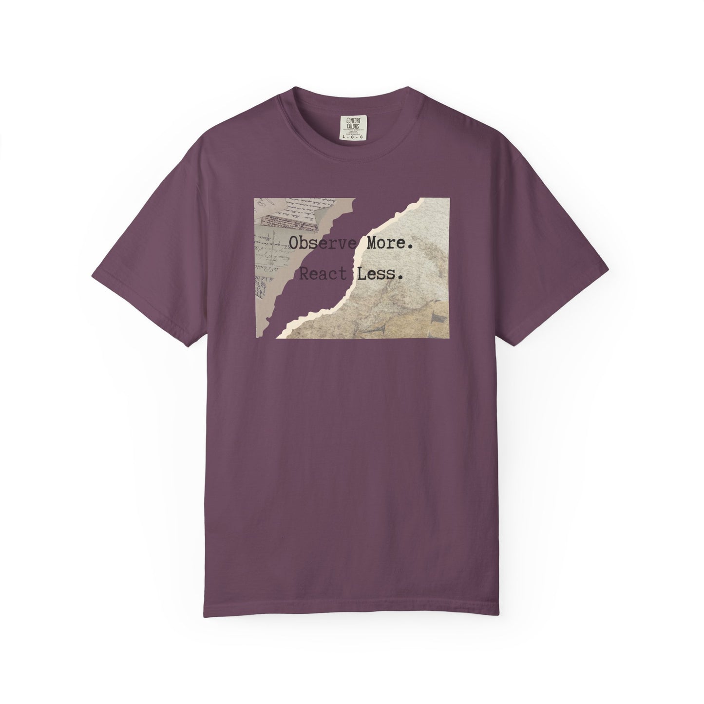 Vintage Map 'Observe More, Travel Less' T‑Shirt