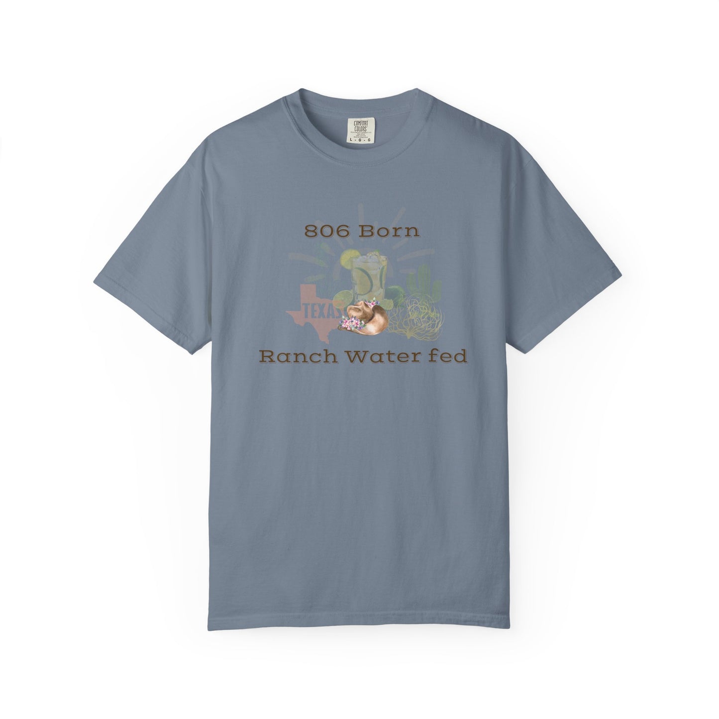 806 Born Texas Ranch Water Fed T-Shirt