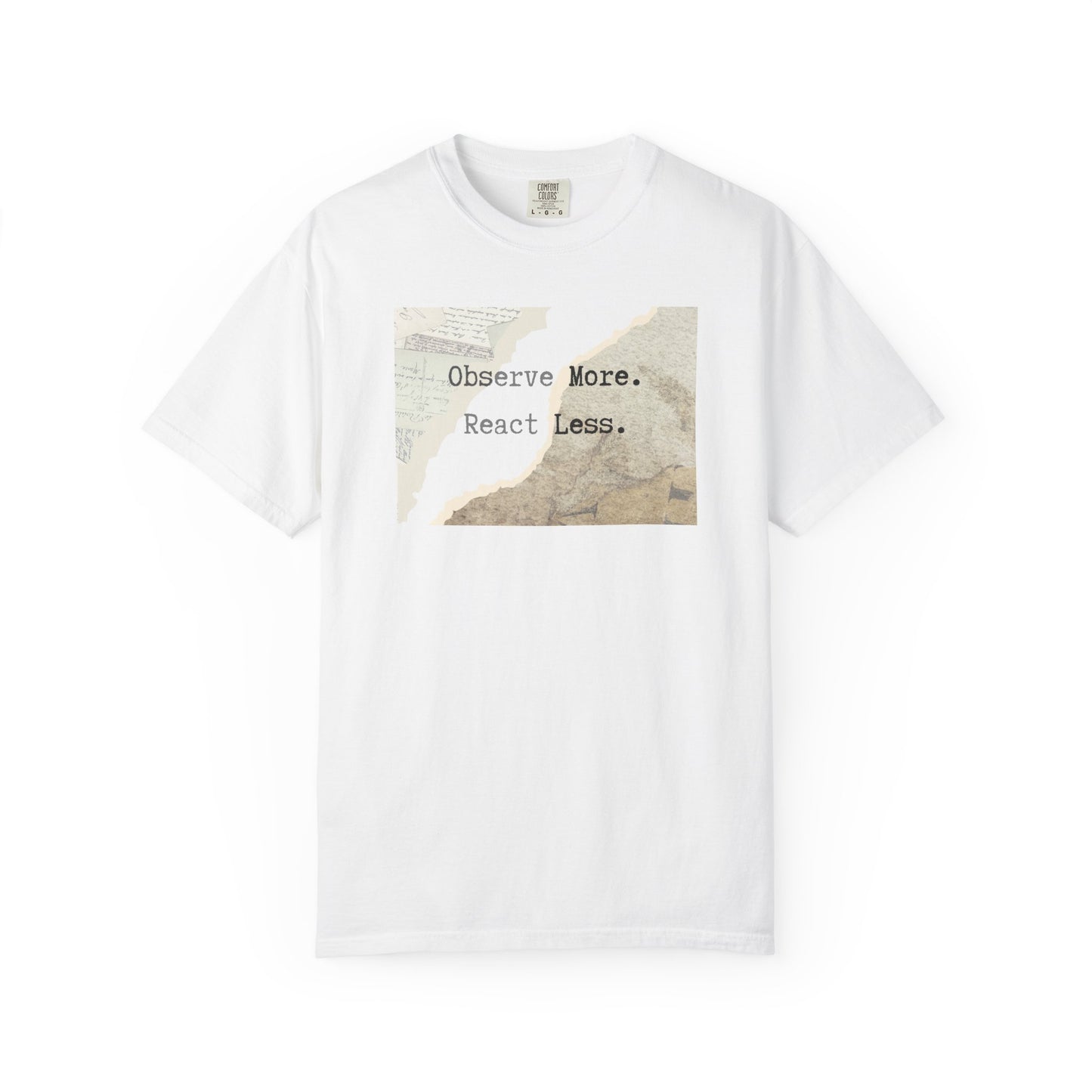 Vintage Map 'Observe More, Travel Less' T‑Shirt