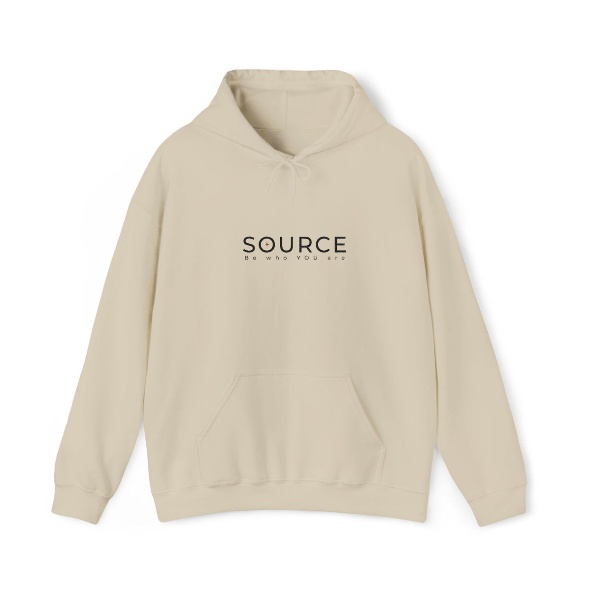 SOURCE. Hoodie — Be Who You Are | Ivory