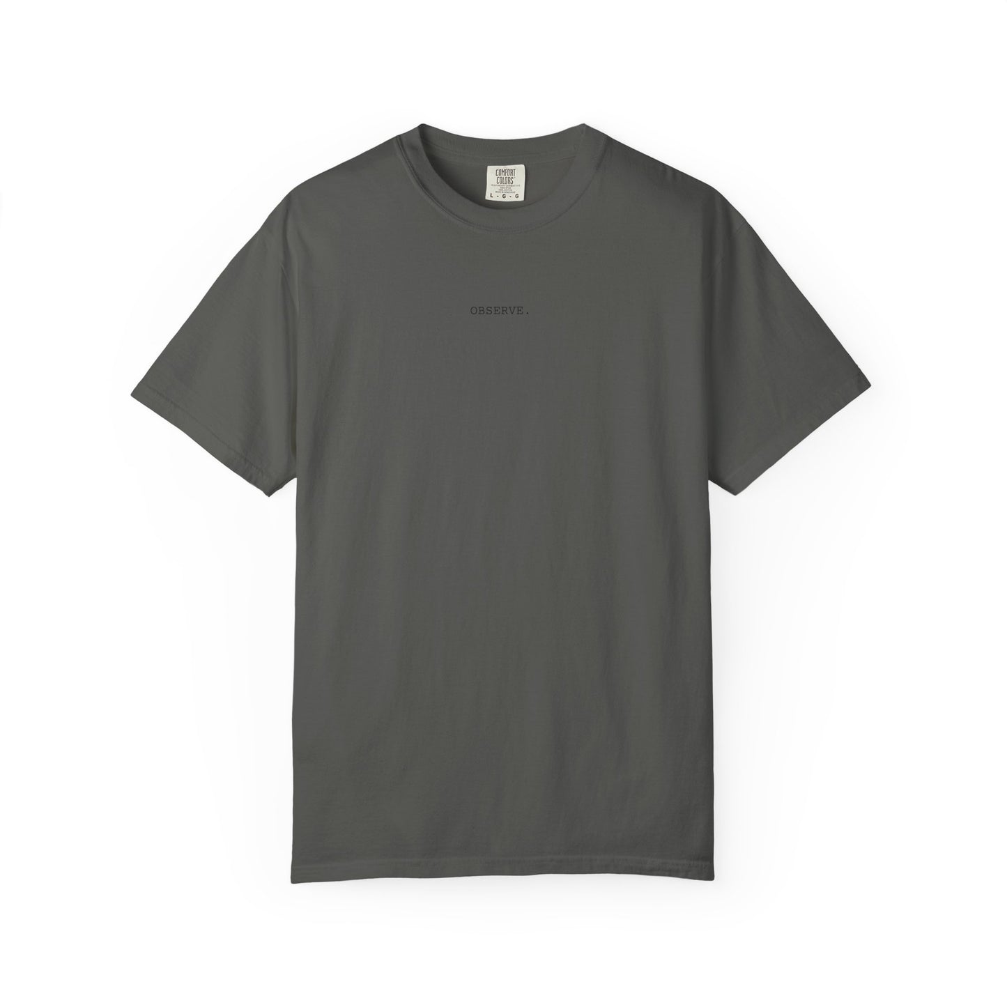 Observe Artistic Face Graphic T‑Shirt — Vintage Surreal Portrait Tee