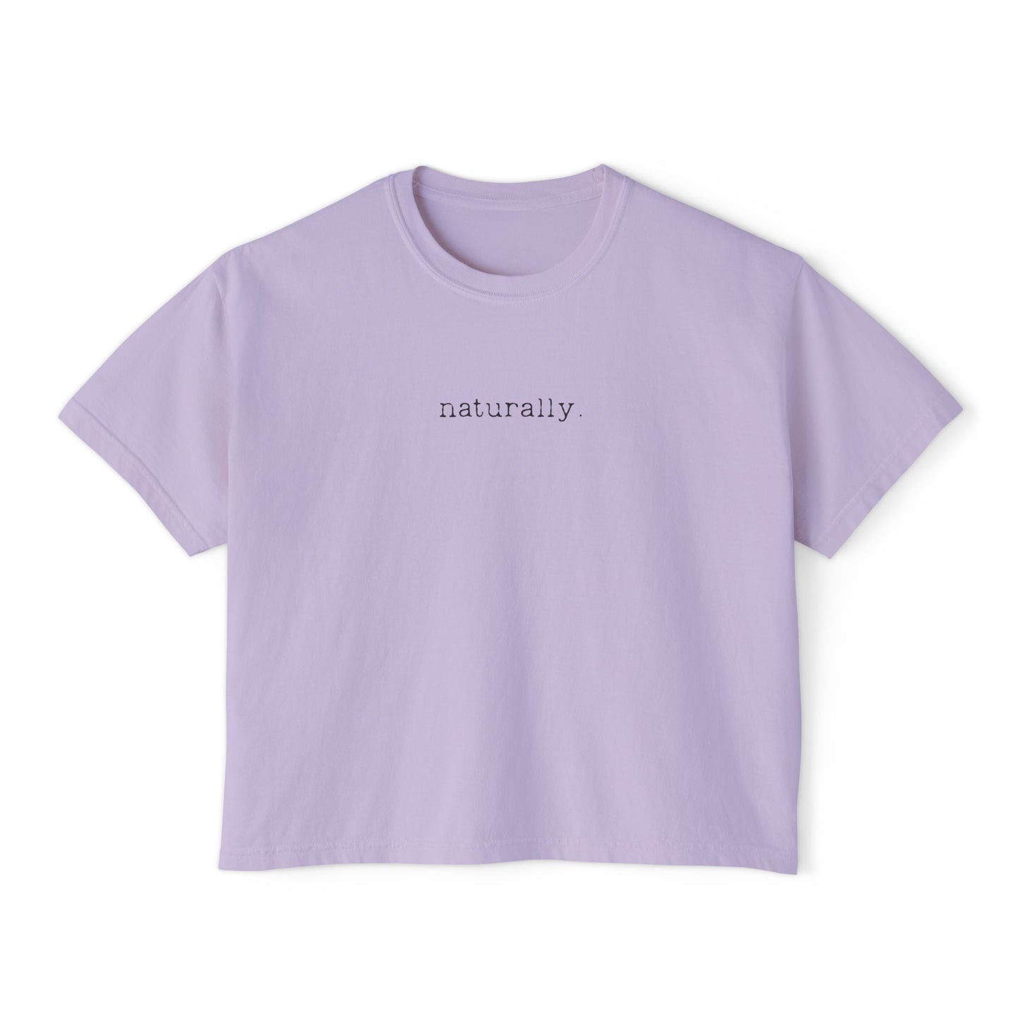 Naturally Boxy Tee — Minimalist Women's Cropped T-Shirt