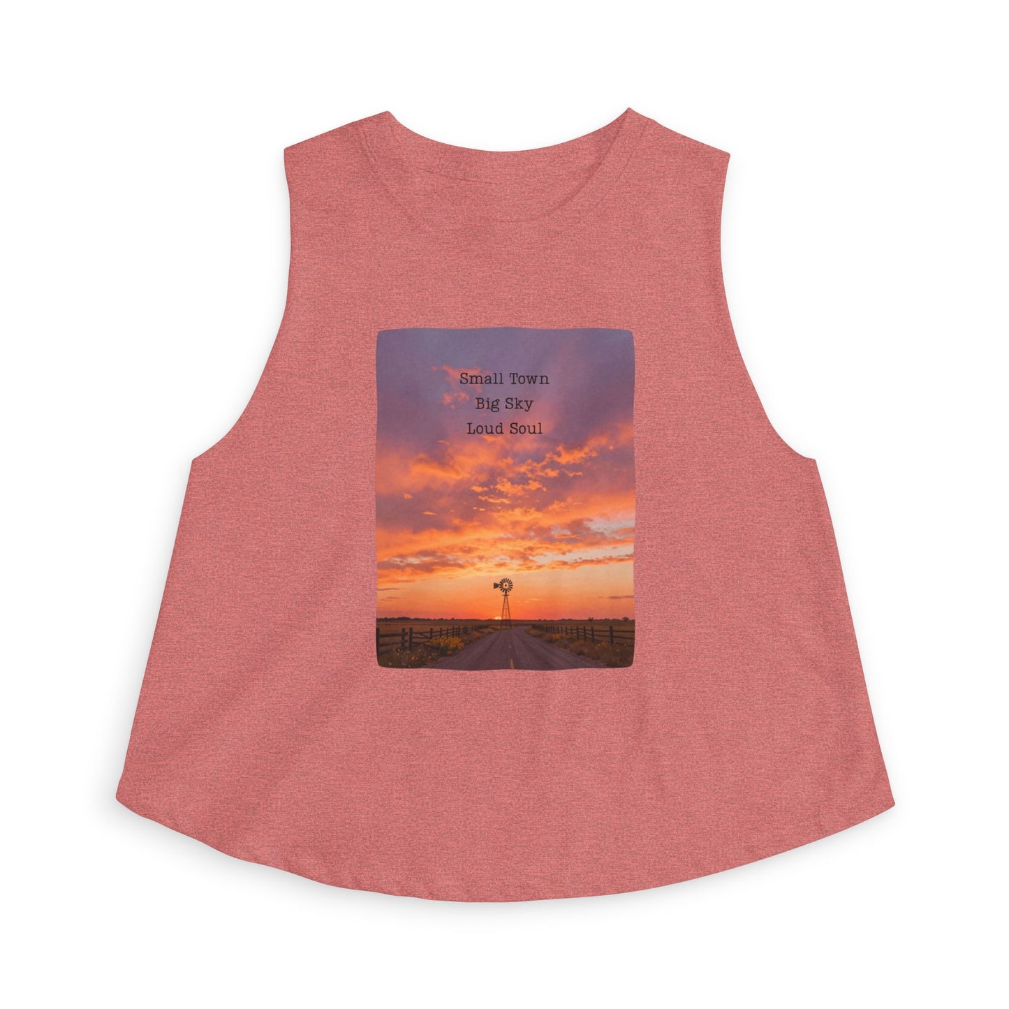 'Small Town Big Sky Loud Soul' Crop Top