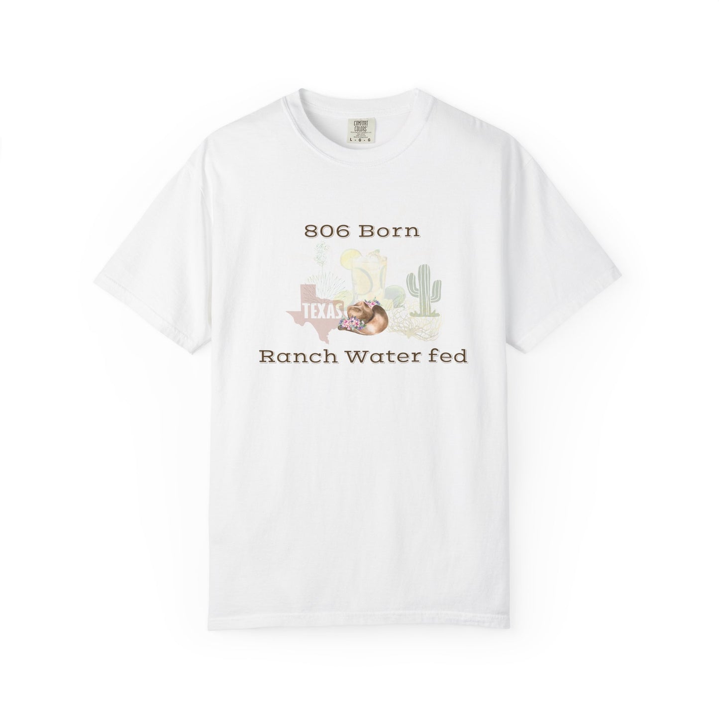 806 Born Texas Ranch Water Fed T-Shirt
