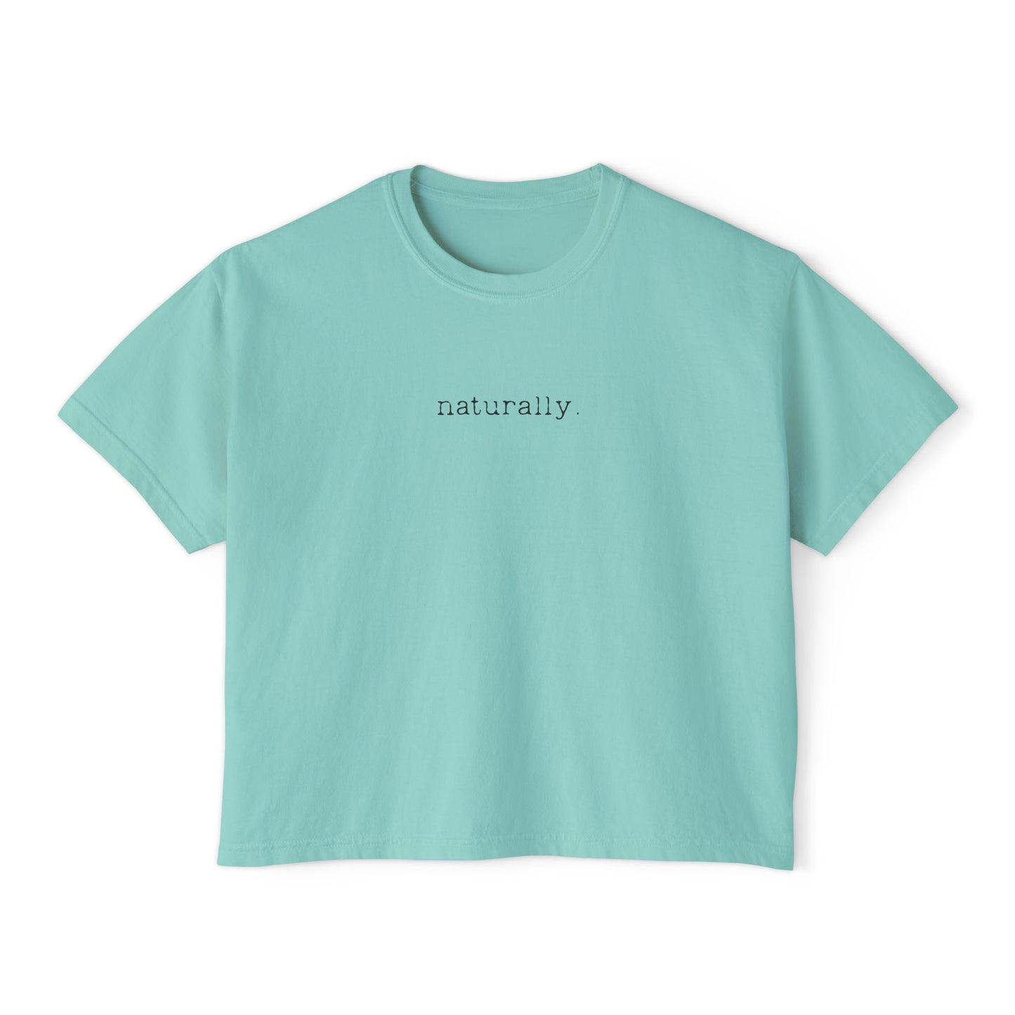 Naturally Boxy Tee — Minimalist Women's Cropped T-Shirt