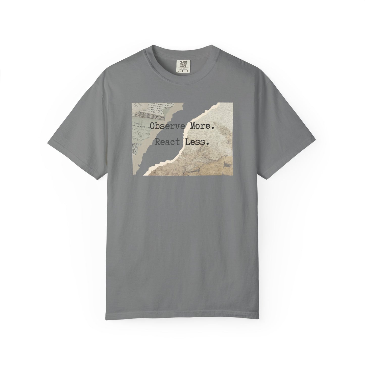 Vintage Map 'Observe More, Travel Less' T‑Shirt