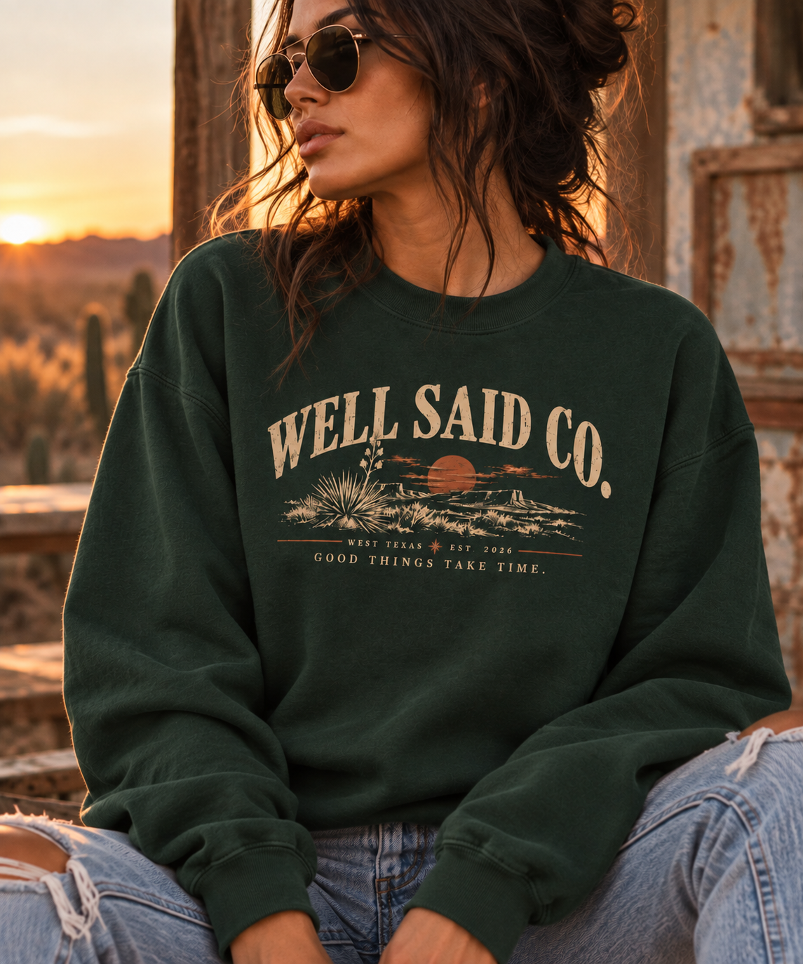 Good Things Take Time // Well Said Co. Crewneck