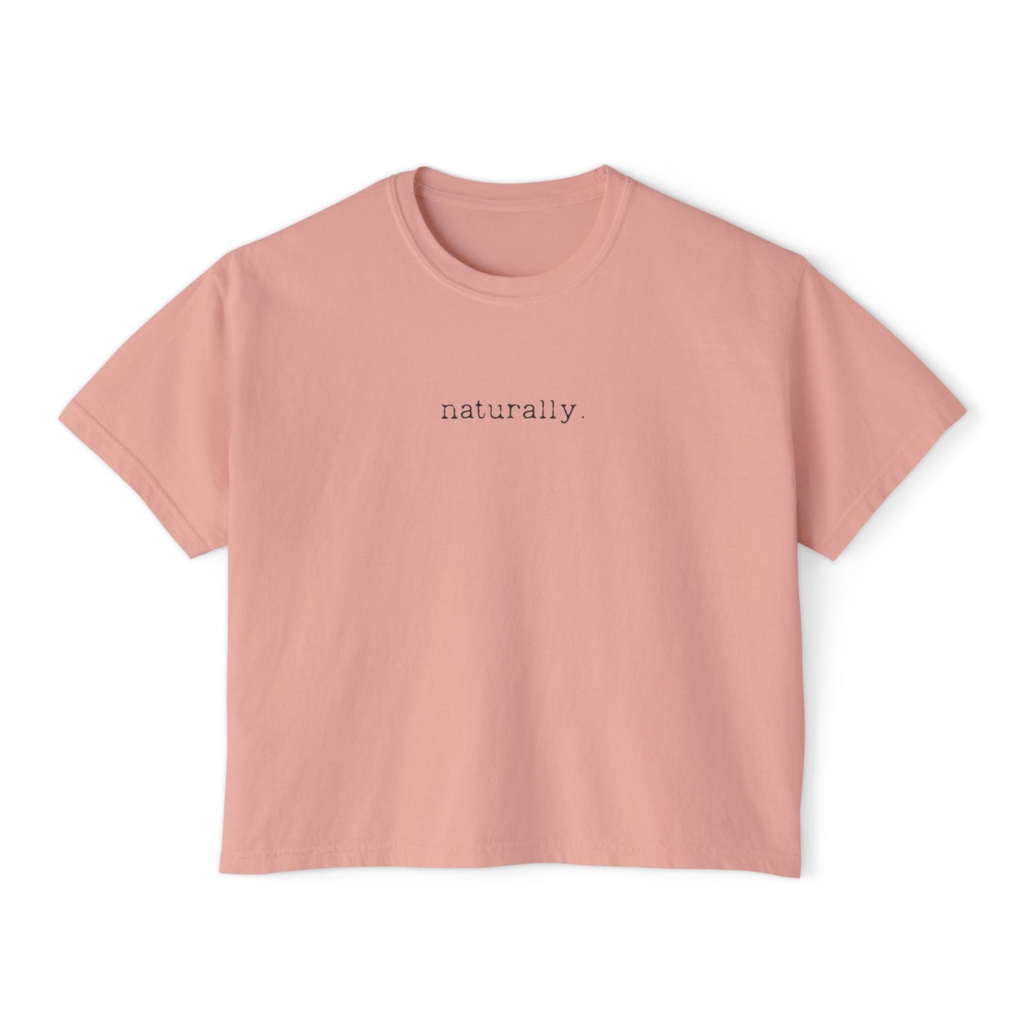 Naturally Boxy Tee — Minimalist Women's Cropped T-Shirt