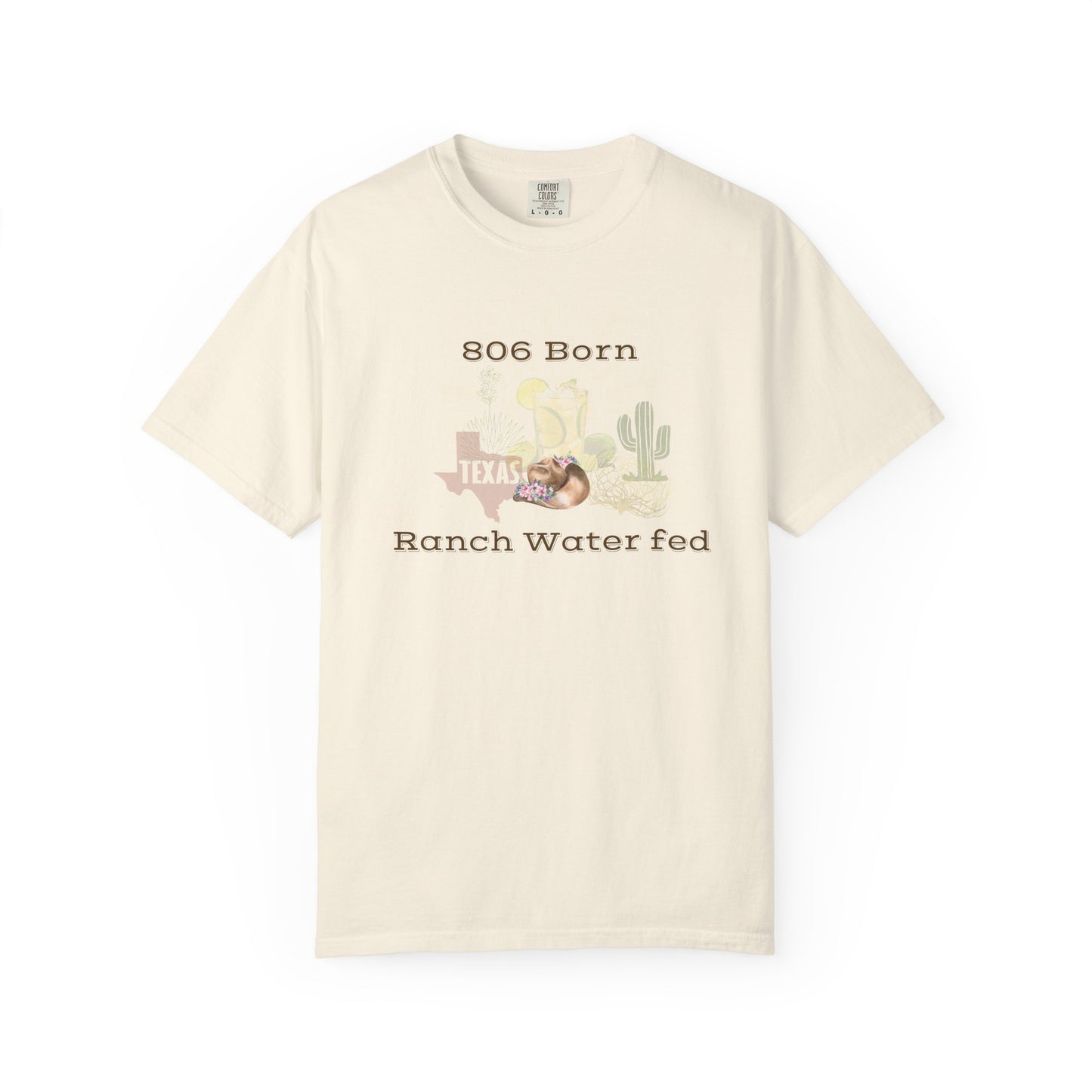 806 Born Texas Ranch Water Fed T-Shirt