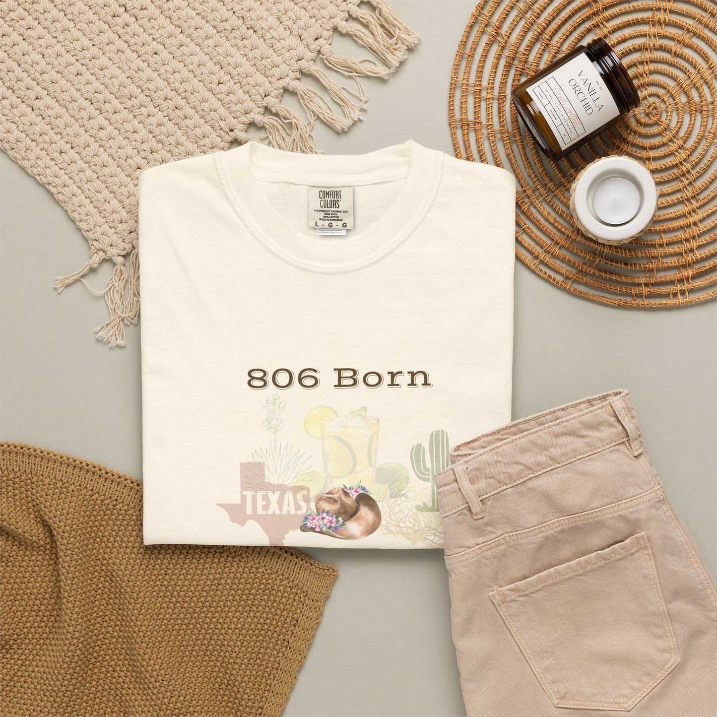 806 Born Texas Ranch Water Fed T-Shirt