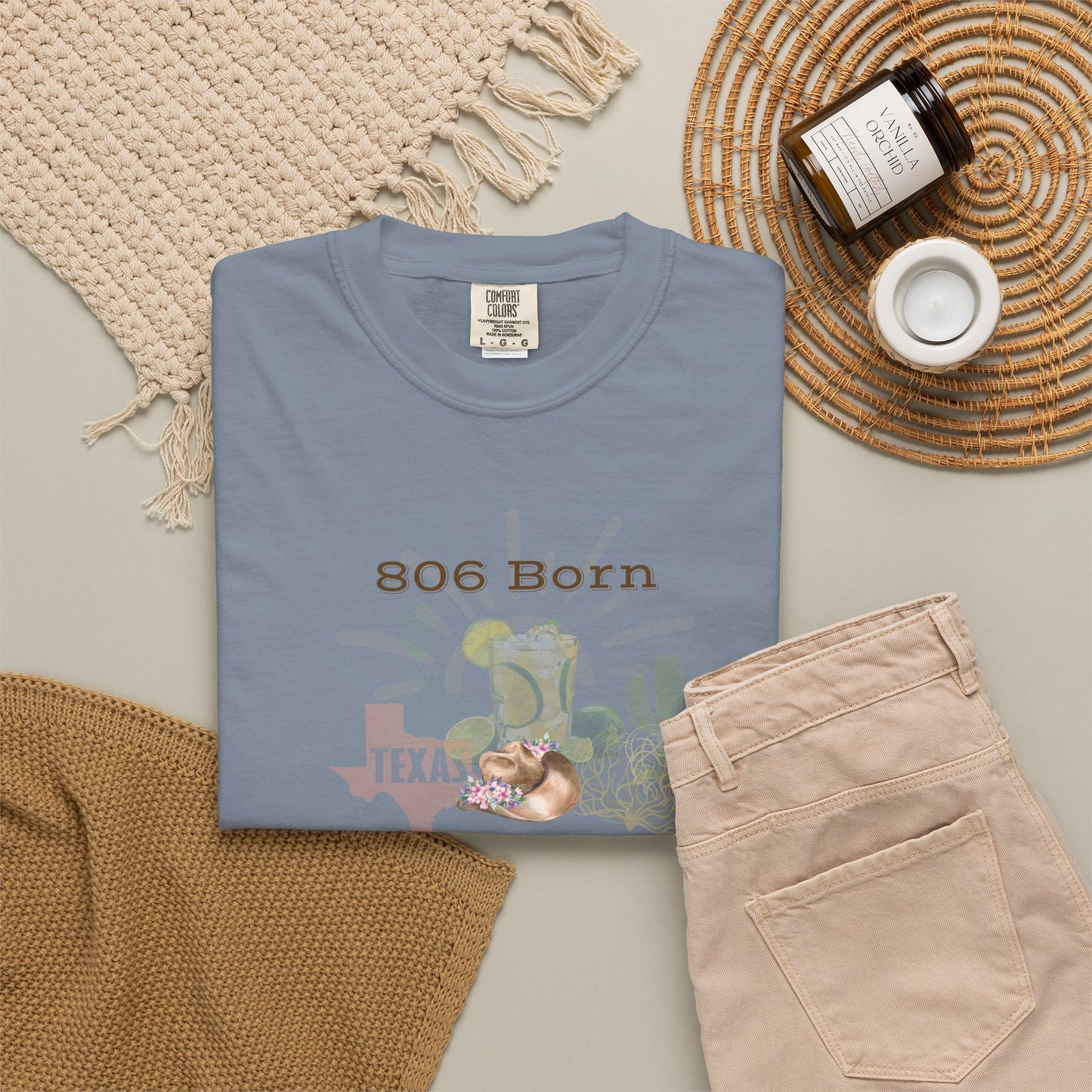 806 Born Texas Ranch Water Fed T-Shirt