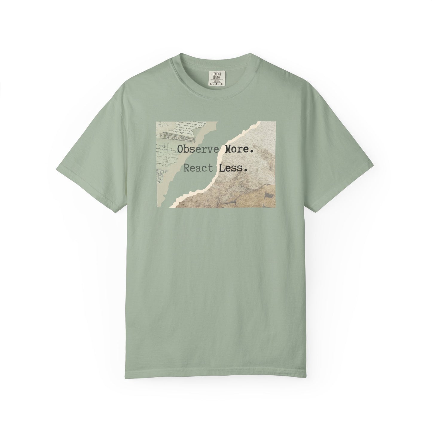Vintage Map 'Observe More, Travel Less' T‑Shirt