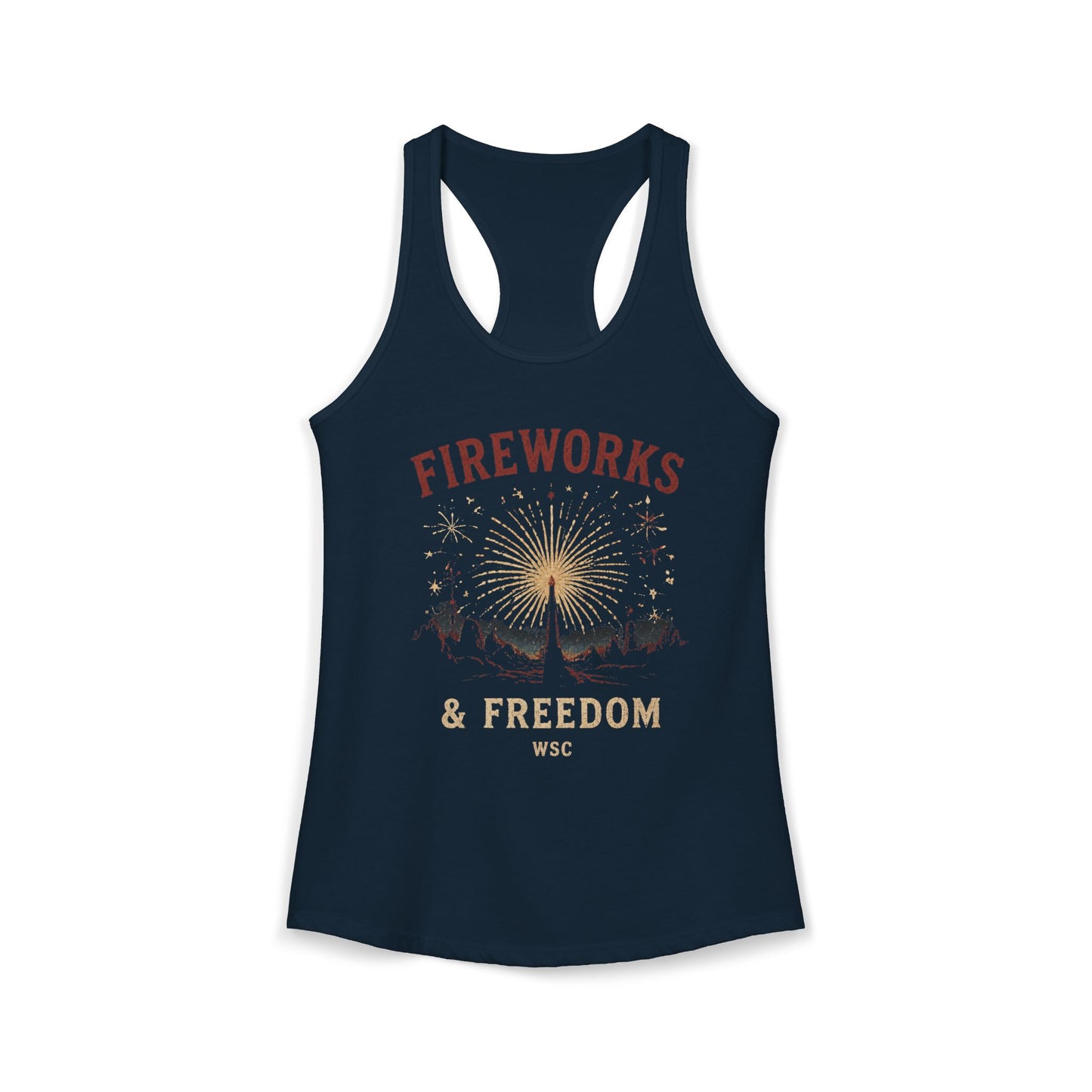 Fireworks & Freedom Racerback Tank