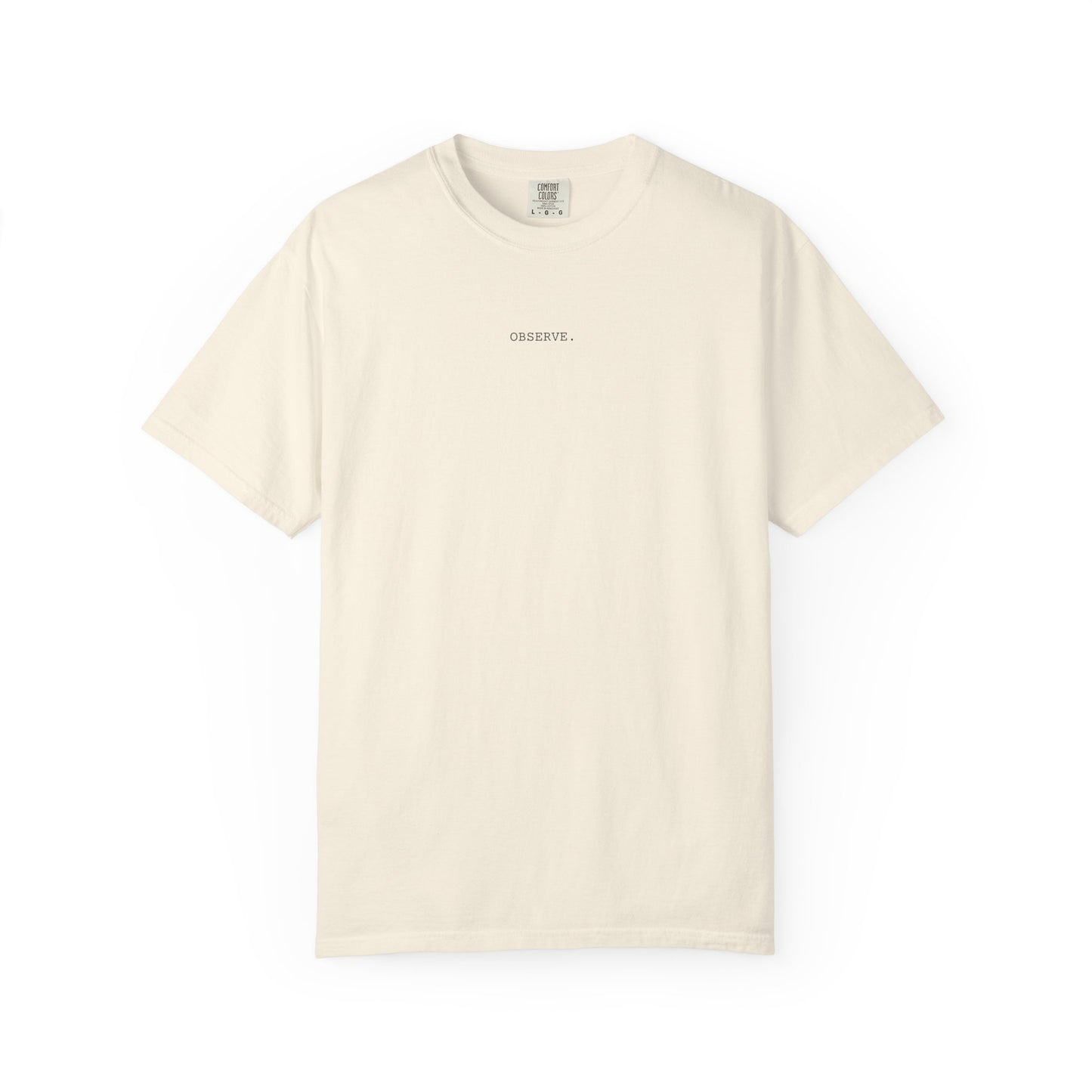 Observe Artistic Face Graphic T‑Shirt — Vintage Surreal Portrait Tee