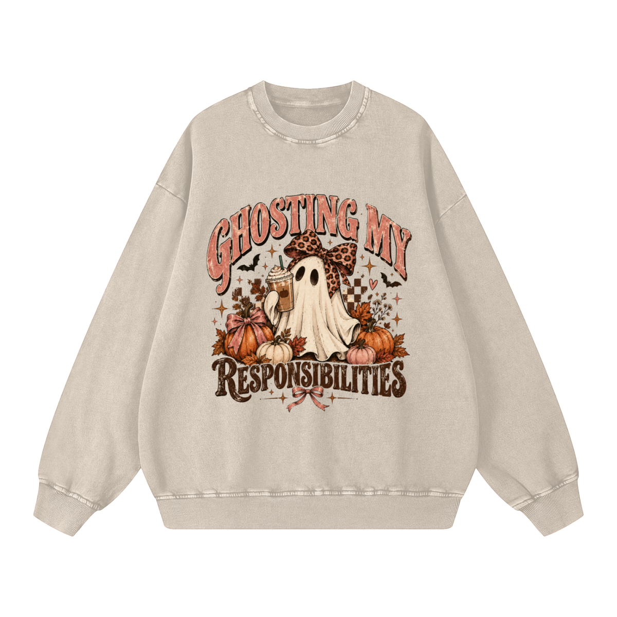 Ghosting My Responsibilities Oversized Sweatshirt