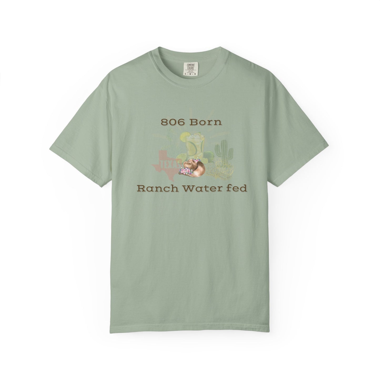 806 Born Texas Ranch Water Fed T-Shirt