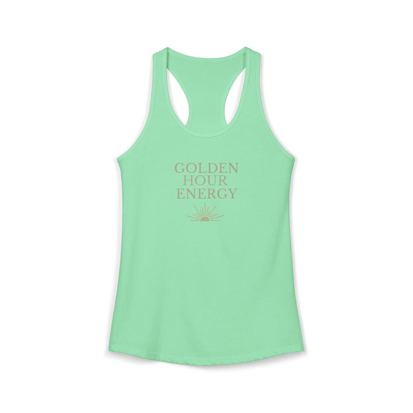 "Golden Hour Energy" Racer Back Tank