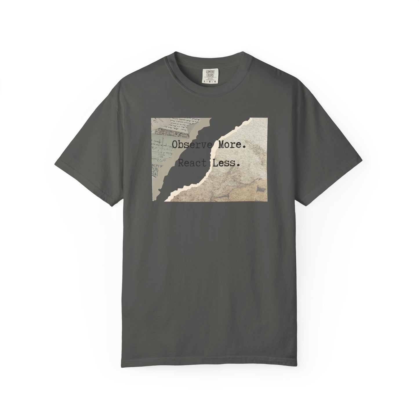 Vintage Map 'Observe More, Travel Less' T‑Shirt