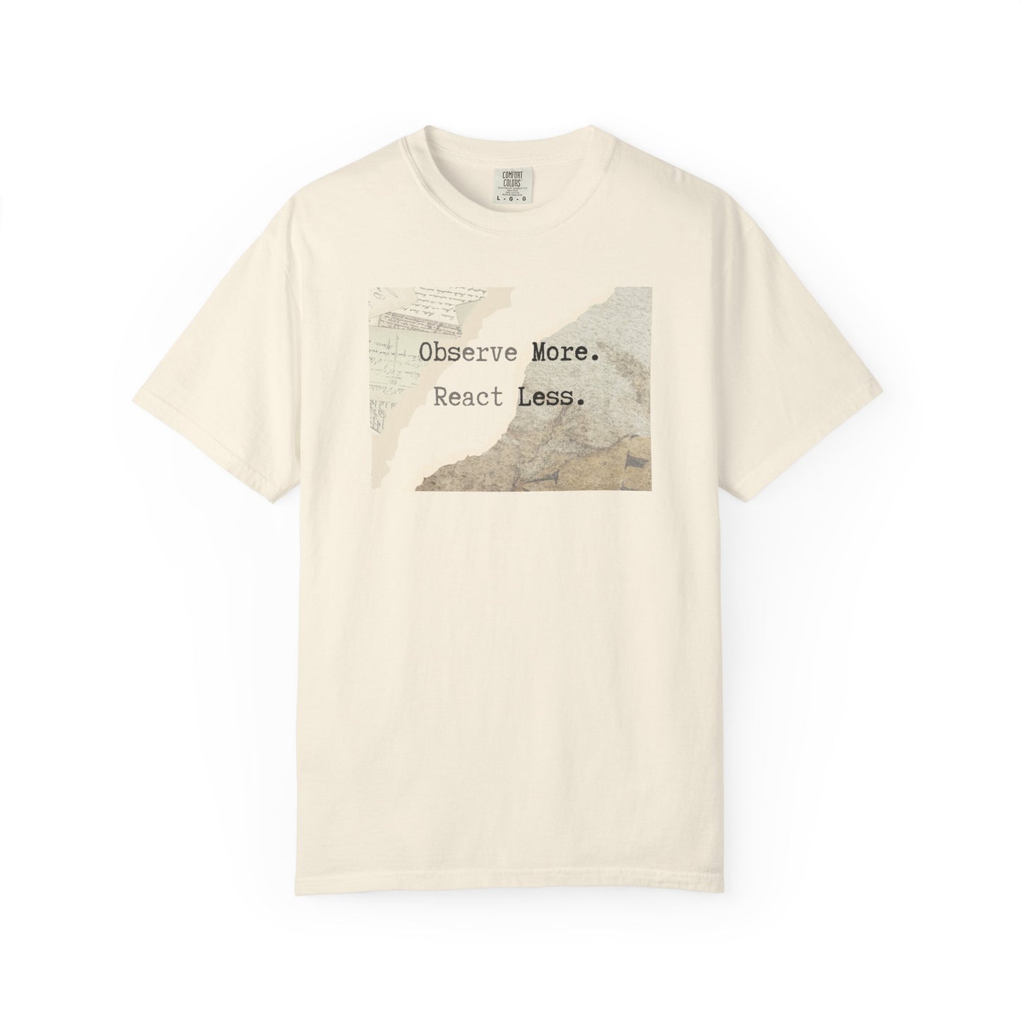 Vintage Map 'Observe More, Travel Less' T‑Shirt