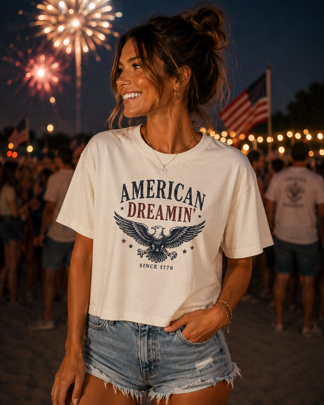 American Dreamin' Eagle Boxy Tee