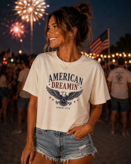 American Dreamin' Eagle Boxy Tee