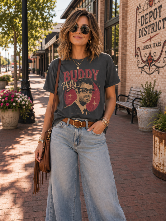 "Buddy Holly 1"  Tee