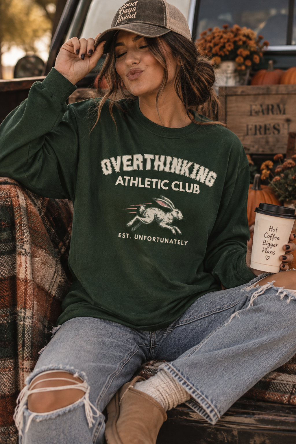 Overthinking Athletic Club // Graphic Long Sleeve