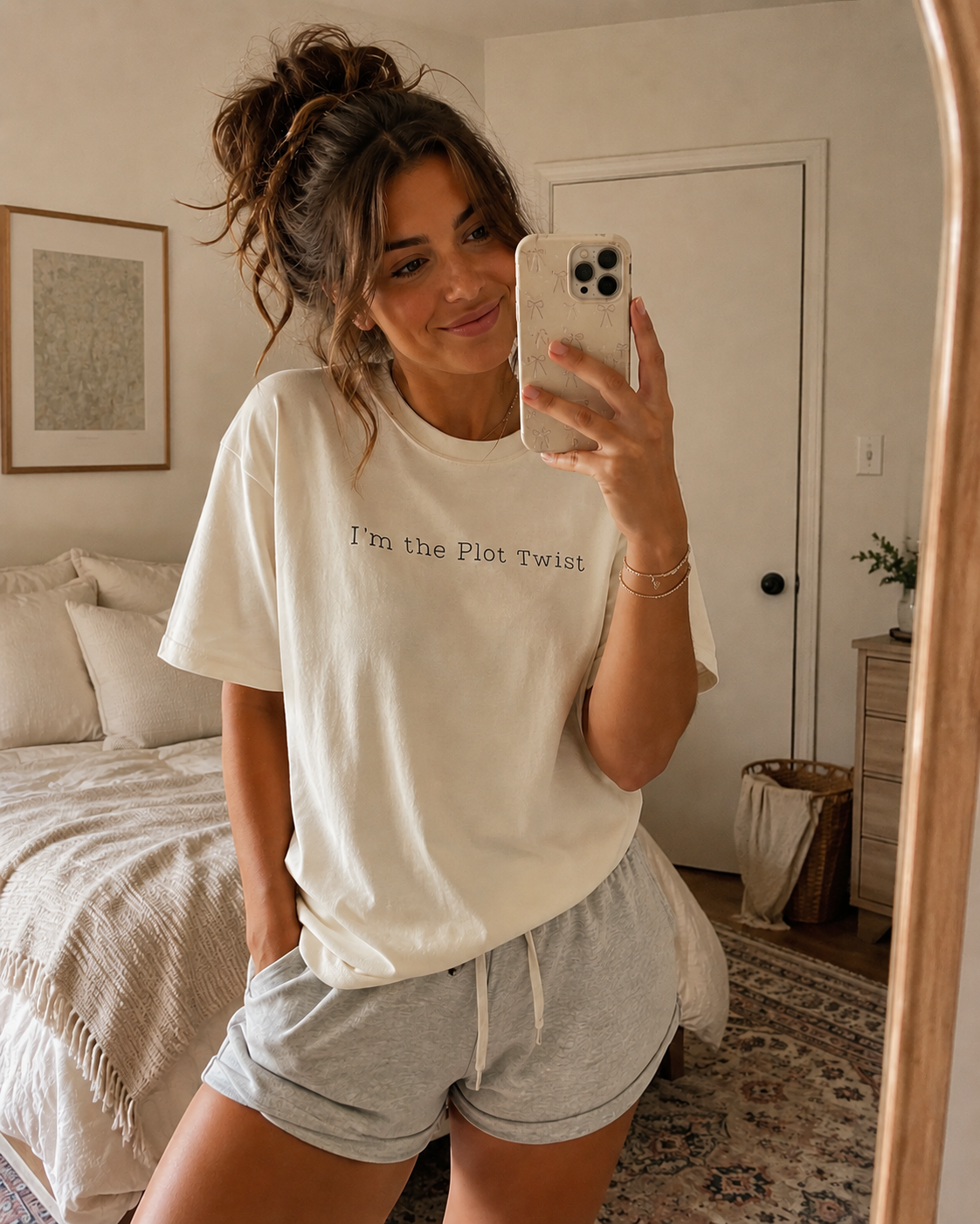 I'm the Plot Twist T‑Shirt — Minimalist Funny Literary Tee
