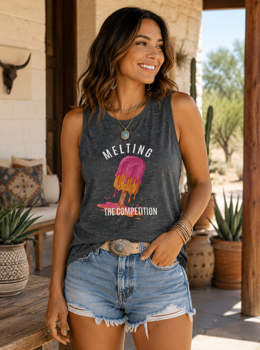 Melting the Competition Tank Top — Muscle Tank