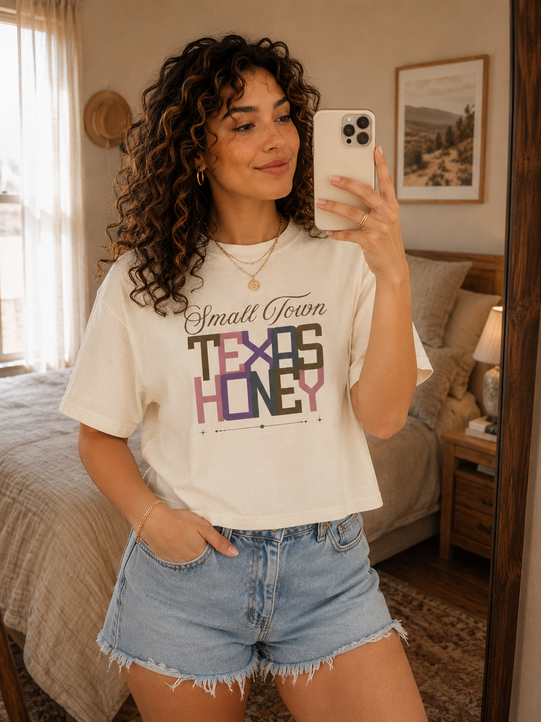 Small Town Texas Honey Women's Boxy Tee